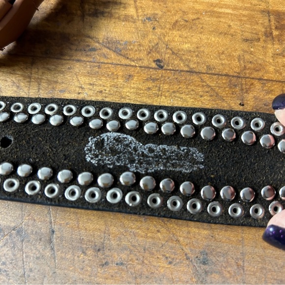 Black Studded and Crystal Embellished Cowgirl Belt main image 5